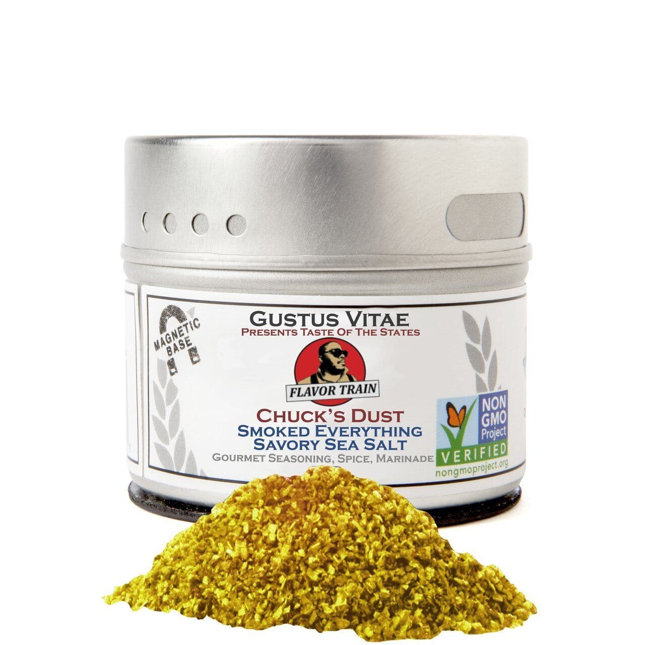 Gourmet World Flavors Seasoning Collection | Non GMO Verified | 6 Magnetic  Tins | Spice Blends | Crafted in Small Batches by Gustus Vitae | #68