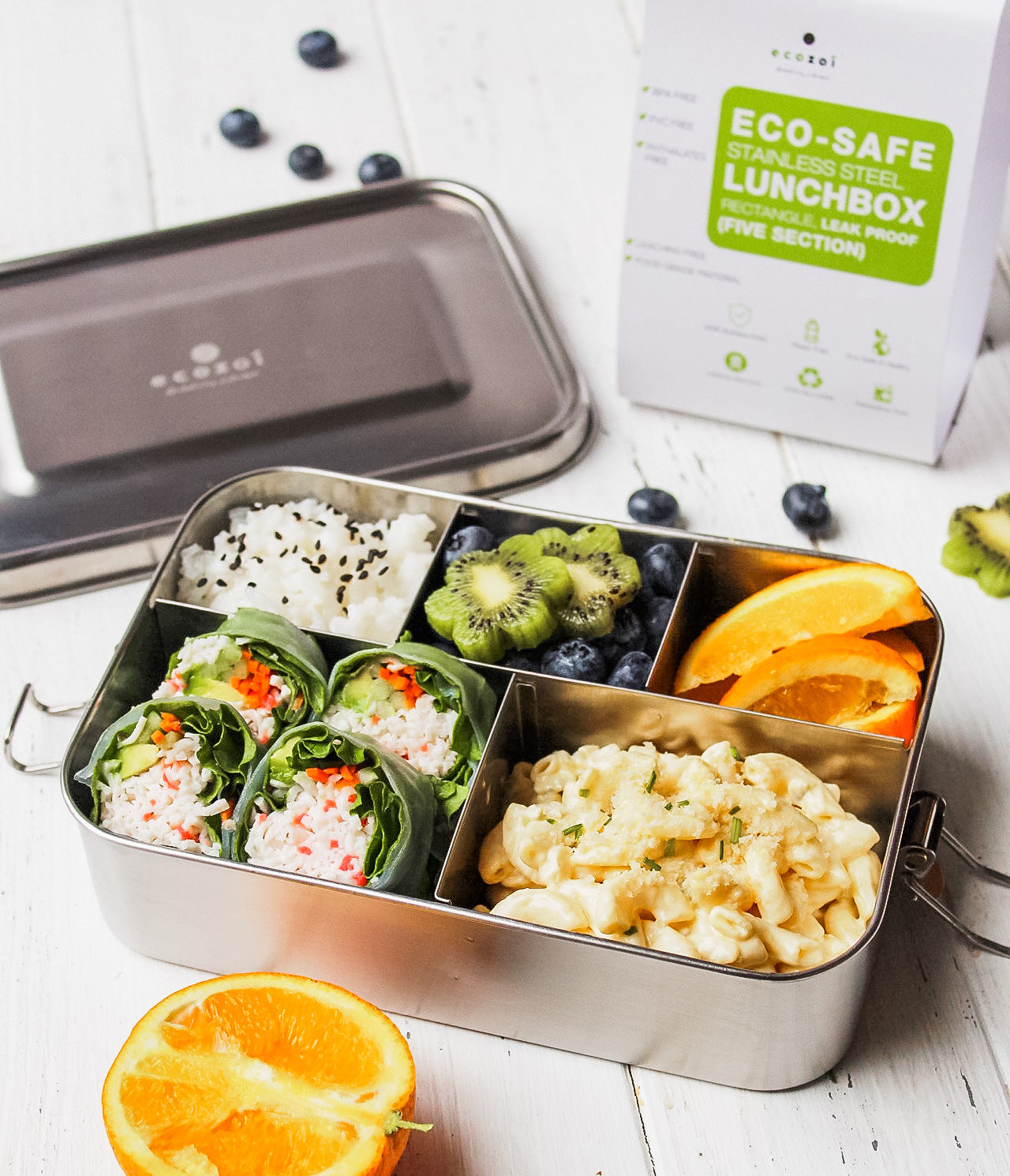 Eco-Lunchbox, Stainless Steel Bento Lunchbox
